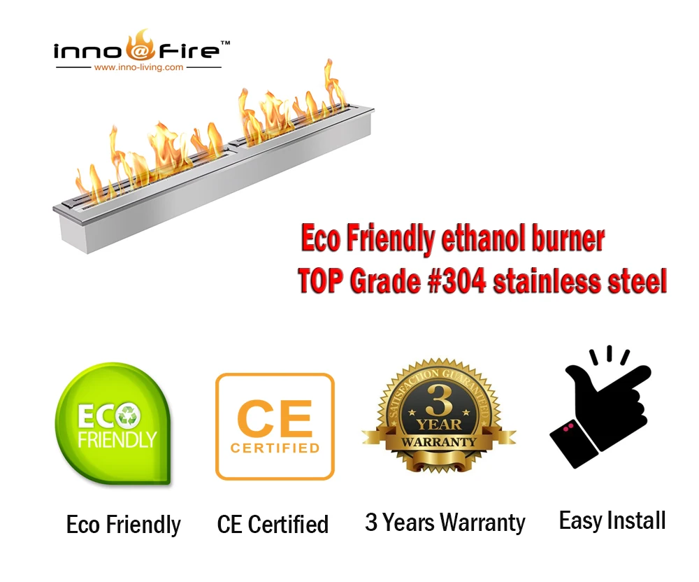 

Inno living fire 24 inch bio ethanol cheminee ventless fireplace