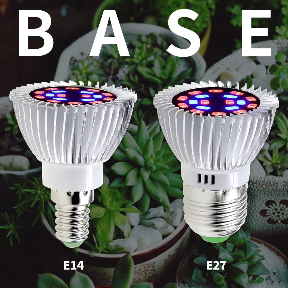 E27 LED Plant Light E14 Phyto Grow Lamp 220V Bulb 18W LED Full Spectrum Planting Tent Fitolamp 5730 LED Hydroponic Phyto Light