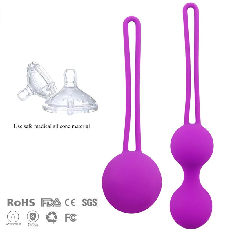 Safe Silicone Smart Vaginal Balls Vibrator Kegel Exerciser Vagina Tighten Exercise Machine Sex Toy for Women Vaginal Geisha Ball