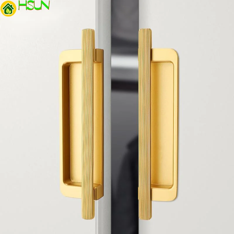 Wardrobe door handle embedded modern simple cabinet door handle drawer sliding door concealed handle embedded cabinet handle