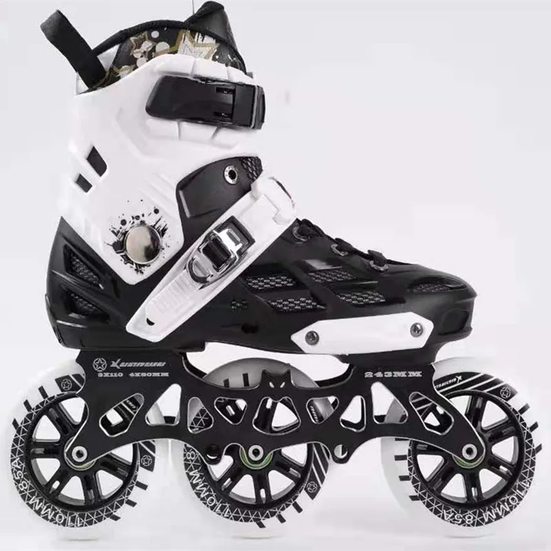 Patins à roues alignées pour adultes, patins de base, rencontre de patinage à roulettes, pneus de course de vitesse, ILQ9 pour Powerslide, 3 roues, 110mm, R5, 3x110mm