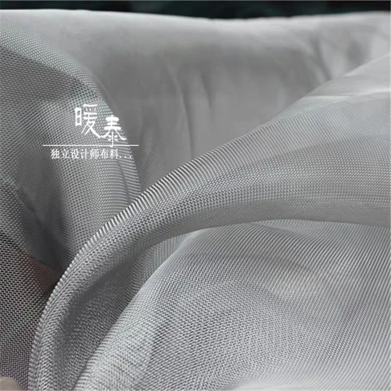 

Stiff Gauze Nylon Mesh Fabric Imitation Metallic DIY Modleling Design Decor Stage Skirts Dress Clothes Designer Fabric