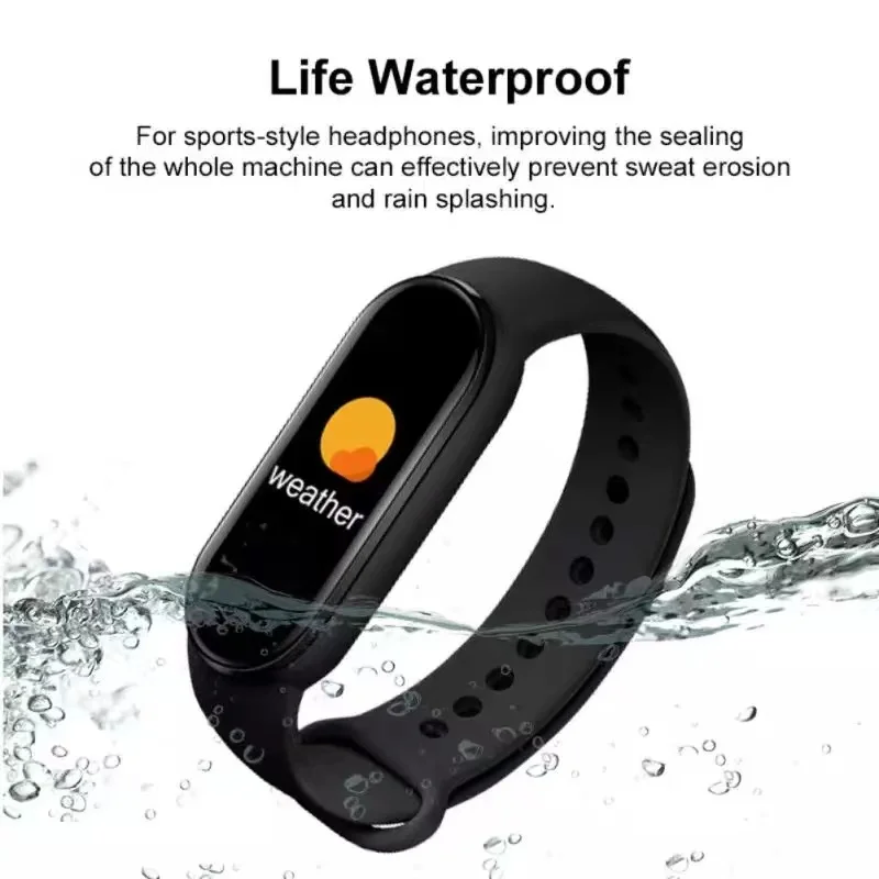 Pulseira inteligente relógio m6 relógio inteligente das mulheres dos homens freqüência cardíaca fitness esporte pulseira inteligente para xiaomi banda inteligente