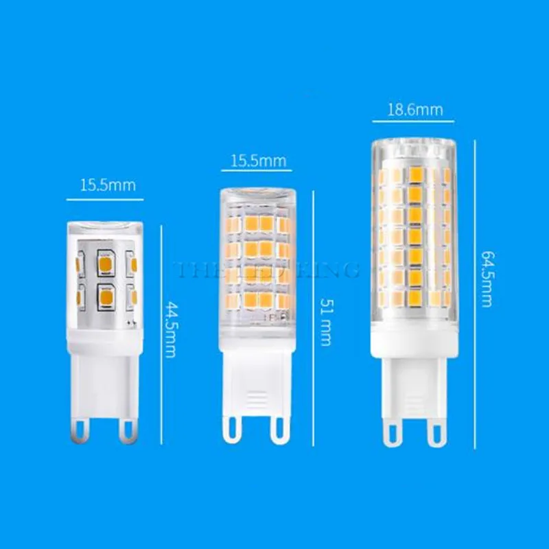 G9 conduziu a lâmpada ac220v 110v nenhuma cintilação pode ser escurecido lâmpada led 2835smd 6w 690lm super brilhante luz do candelabro substituir 70w lâmpada de halogênio