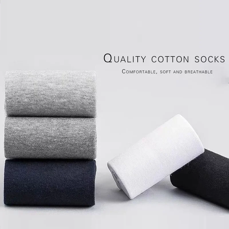 10 Pairs Men Summe Breathable Thin Short Socks Deodorant 100% Cotton High Quality Sports No Show Black Ankle Socks For Man