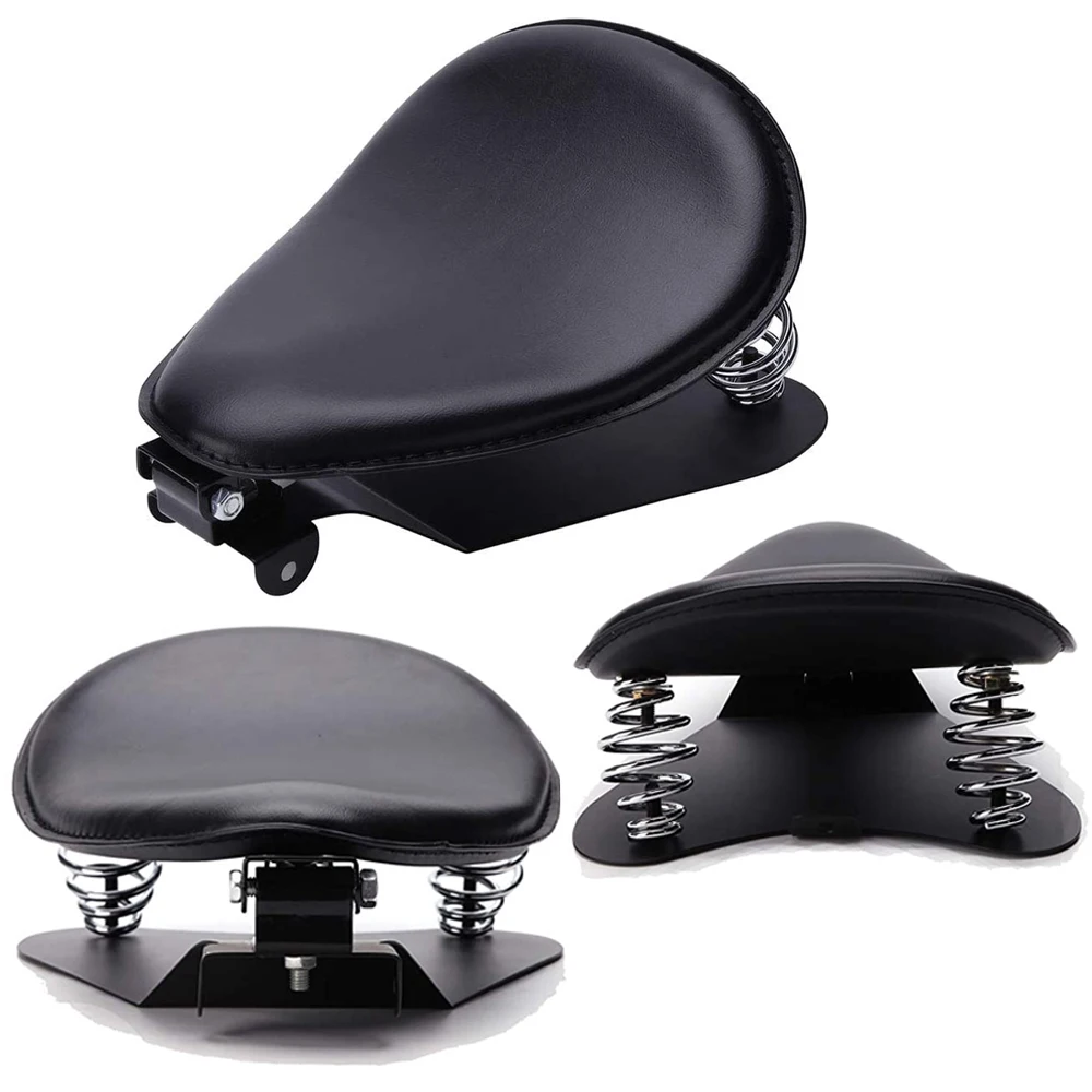 Universal Moto Bobber Motorcycle Solo Seat Chopper Saddle Vintage Cushion Parts For Harley Davidson Iron 883 Sportster Softail