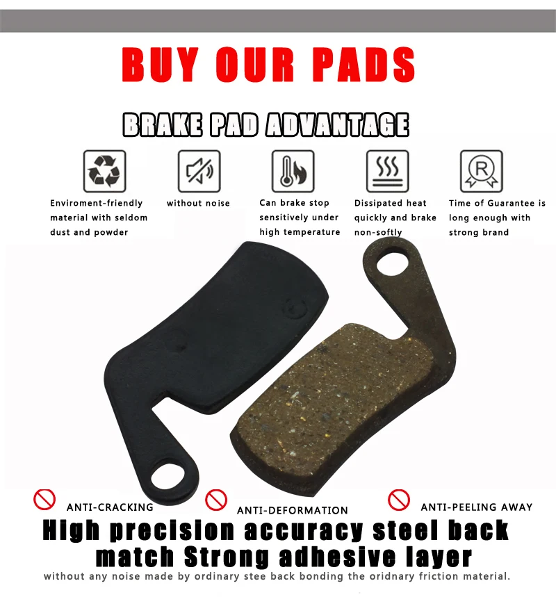 دلت دراجة مكبح قرصي الوسادة ل MAGURA مارتا SL كلاركس الهيكل العظمي EXO شبه المعدنية الدراجات الدراجة الجبلية MTB جزء