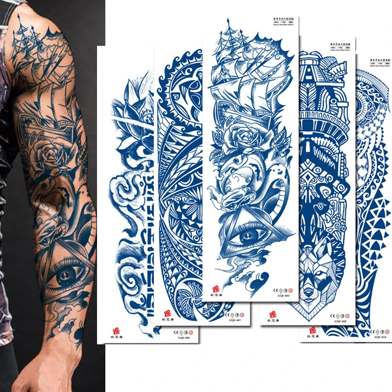 Juice Ink Waterproof Temporary Tattoo Sticker, Long-lasting Waterproof For 1-2 Weeks, Realistic Semi-Permanent Fake Tattoo