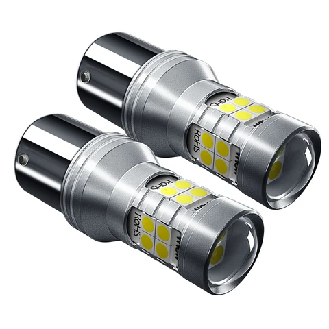 2 шт. светодиодные дневные ходовые огни DRL, лампа Canbus P21/5W 1157 BAY15D для Citroen DS4 Peugeot RCZ 408 308 Renault Kangoo