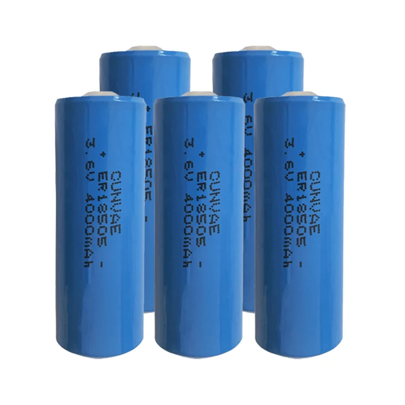 5PCS ER18505 18505 3.6V 4000mAh Li-SOCL2 Batteries for Alarms and security devices Automotive electronics 3.6Volt 18505