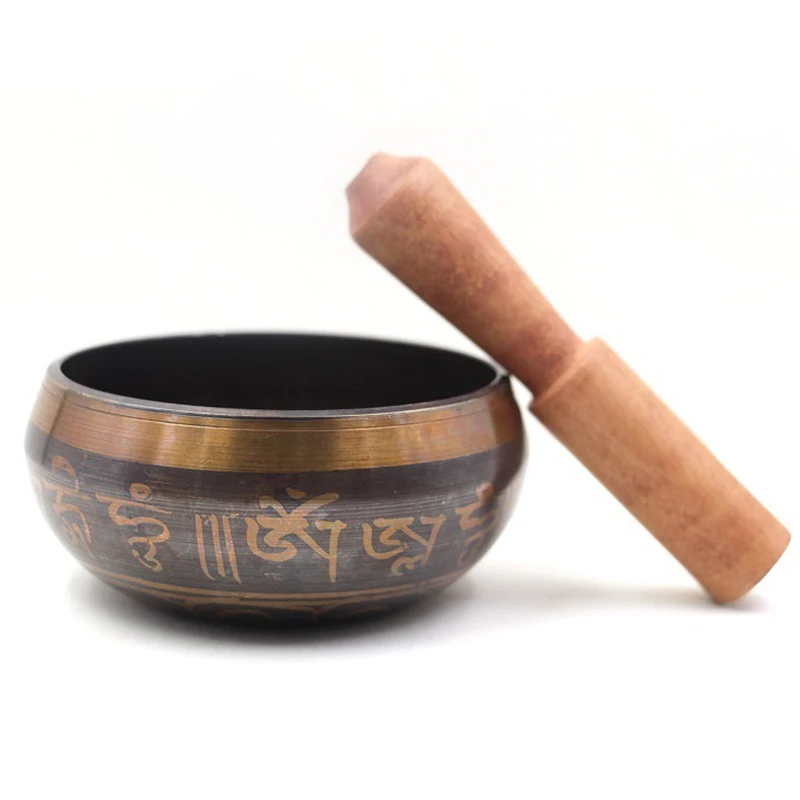 Tibetan Singing Bowl Nepal Handmade Tibet Buddha Sound Bowls Himalayan Buddhist Yoga Meditation Chanting Bowl Music Therapy Home