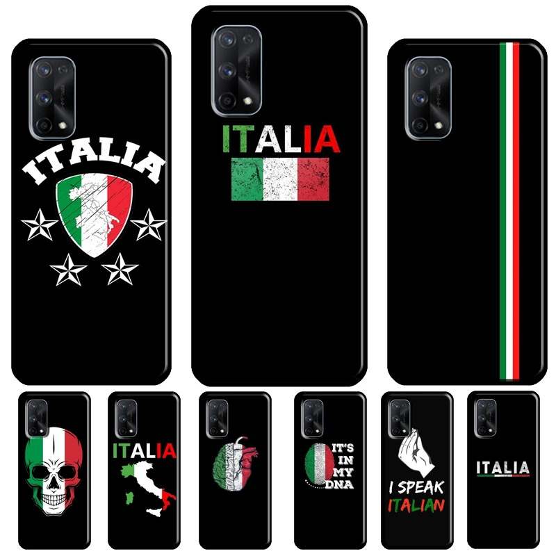 Funda con bandera nacional de Italia para Realme, 10, 11 Pro Plus, GT Neo 5, C55, C35, C33, C31, C30, C21Y, OnePlus Nord, CE 2, 3 Lite