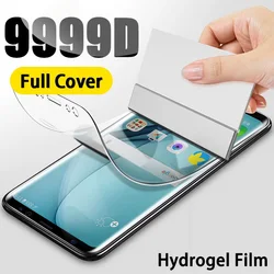 Hydrogel Screen Protector For Samsung Galaxy S10 S10E S9 S8 S20 Plus Full Cover Protective Film For A51 A50 A70 A71 Not Glass