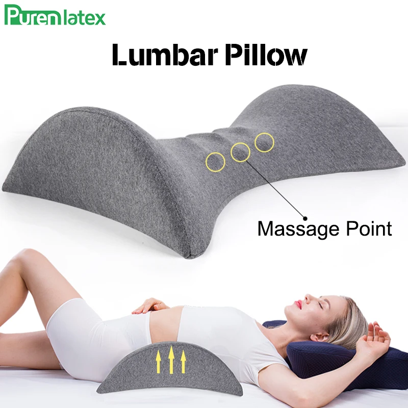 

PurenLatex Memory Foam Maternity Pillow Waist Lumbar Surround Pad Orthopedic Cushion Pain Tiredness Relieve Pregnancy Bed Pillow