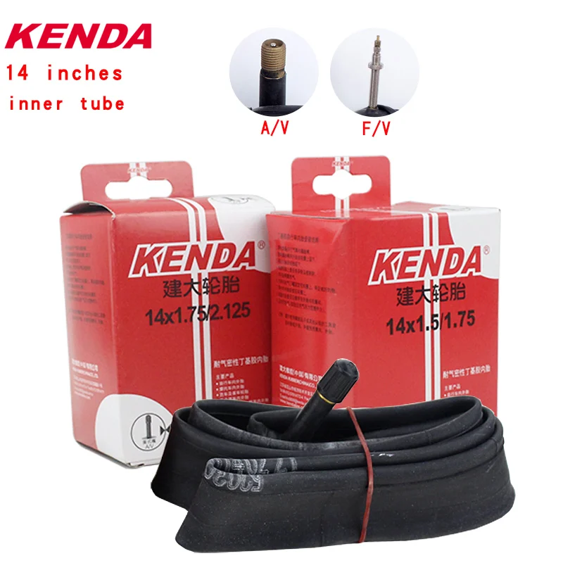 Kenda Bicycle Inner Tube 18*1.25 1.5 1.75 2.125American French valve 14 16 18 inches Mountain Bike tires Accessories