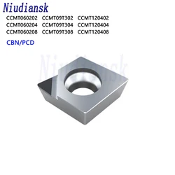 CCMT060204 CCMT09T304 CCMT120408 CBN PCD CNC rhombus blade cutting tool For CNC Lathe Tools Cubic boron nitride Inserts Durable