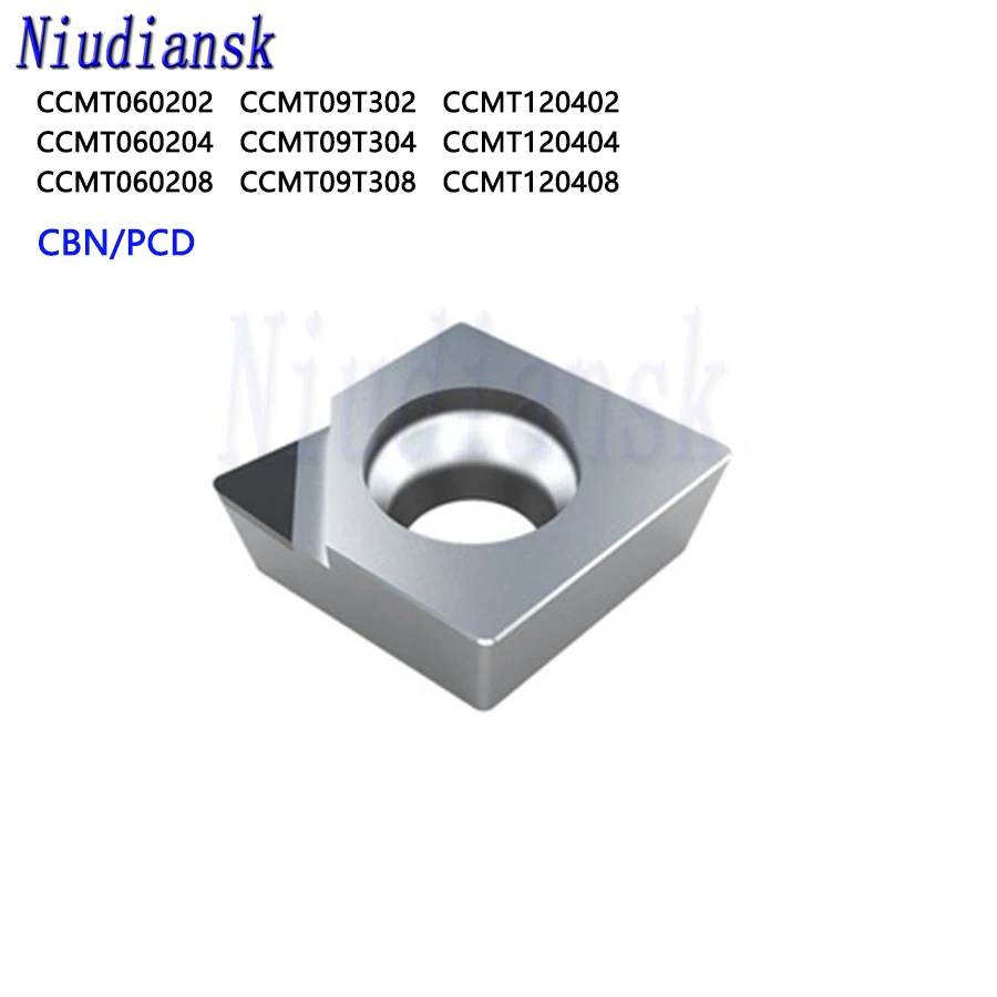 Płytki skrawające CCMT060204 CCMT09T304 CCMT120408 CBN PCD CNC w kształcie rombu do narzędzi tokarskich CNC, wkłady z azotku krzemu, trwałe