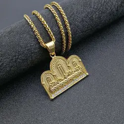 Hip Hop Hiphop Last Dinner Pendant Necklace Ornament stainless steel Pendants Party Jewelry Necklace for Men Women