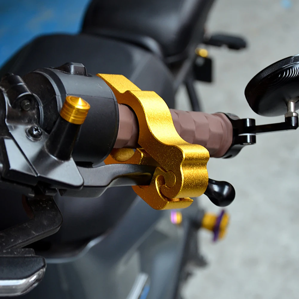Adjustable Motorcycle Handlebar Lock Aluminum Safety Locks Handbar Brake Anti Theft Lock For Protection Motorcycle Accessories