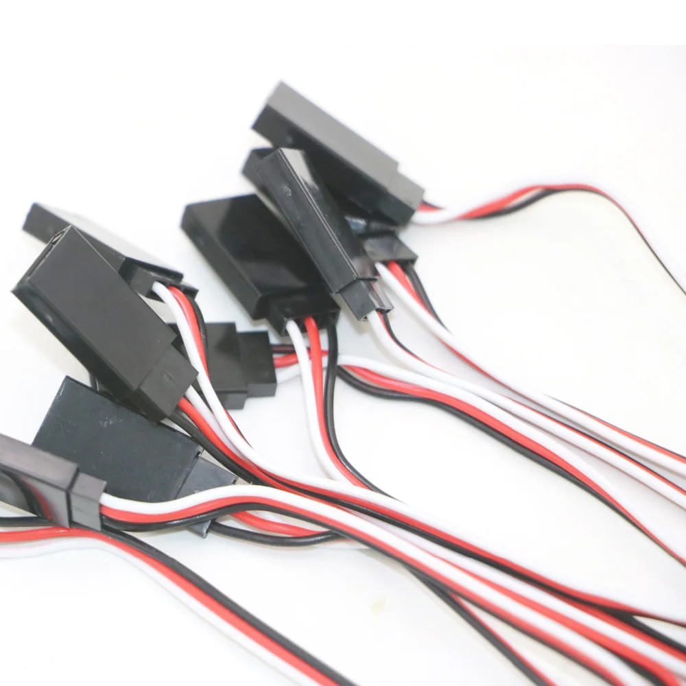 10pcs/lot 10cm 15CM 30CM 50CM 100CM RC Servo Extension Cord Cable Wire 150mm Lead JR Wholesale