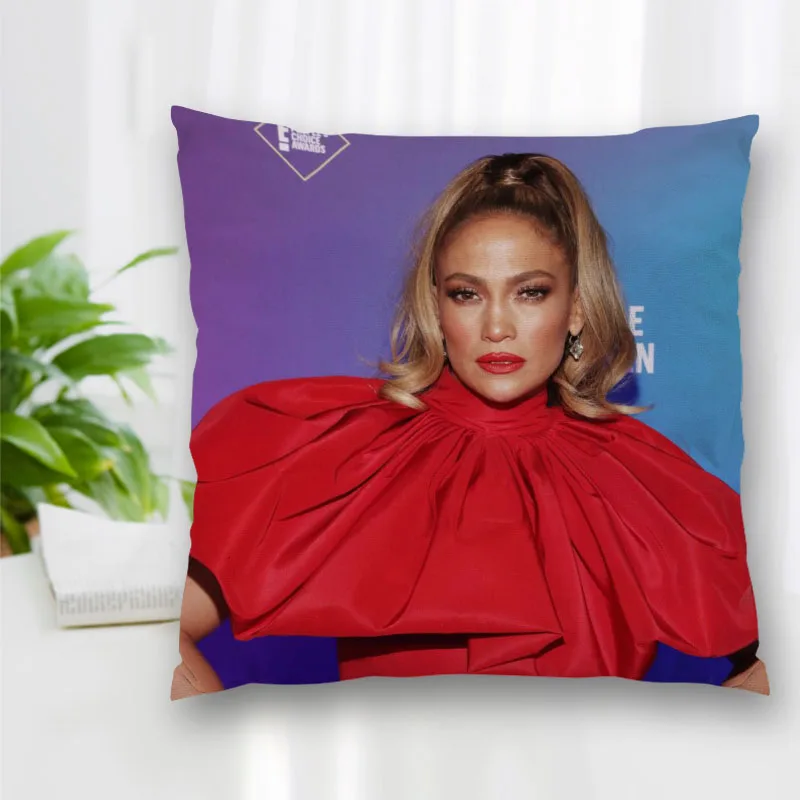 Cushion Jennifer Lopez Singer Pattern Cover Throw Pillow Case Cushion For Sofa/Home/Car Decor Zipper Custom PillowCase