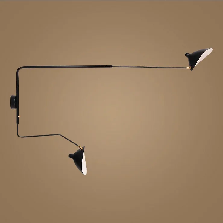 

Retro Vintage Rotating Wall Lamp Vintage Loft Industrial Reading Lamp Black Metal Wall Sconce Light Luminaire Long Arm Home Deco