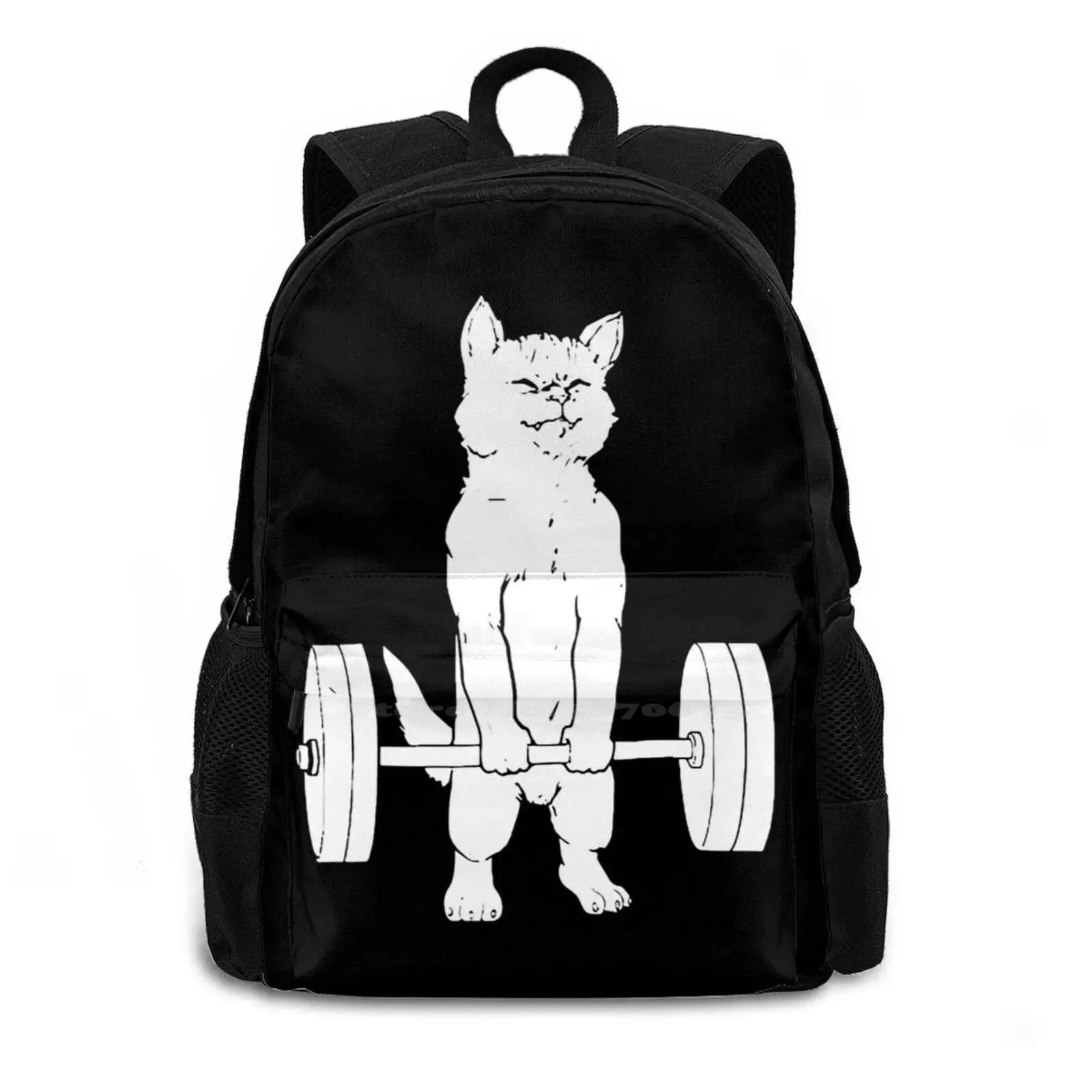 Cat Weightlifting And Gym School Bags For Teenage Girls Laptop Travel Bags Cat Weightlifting And Gym The Man Who Loved Cat