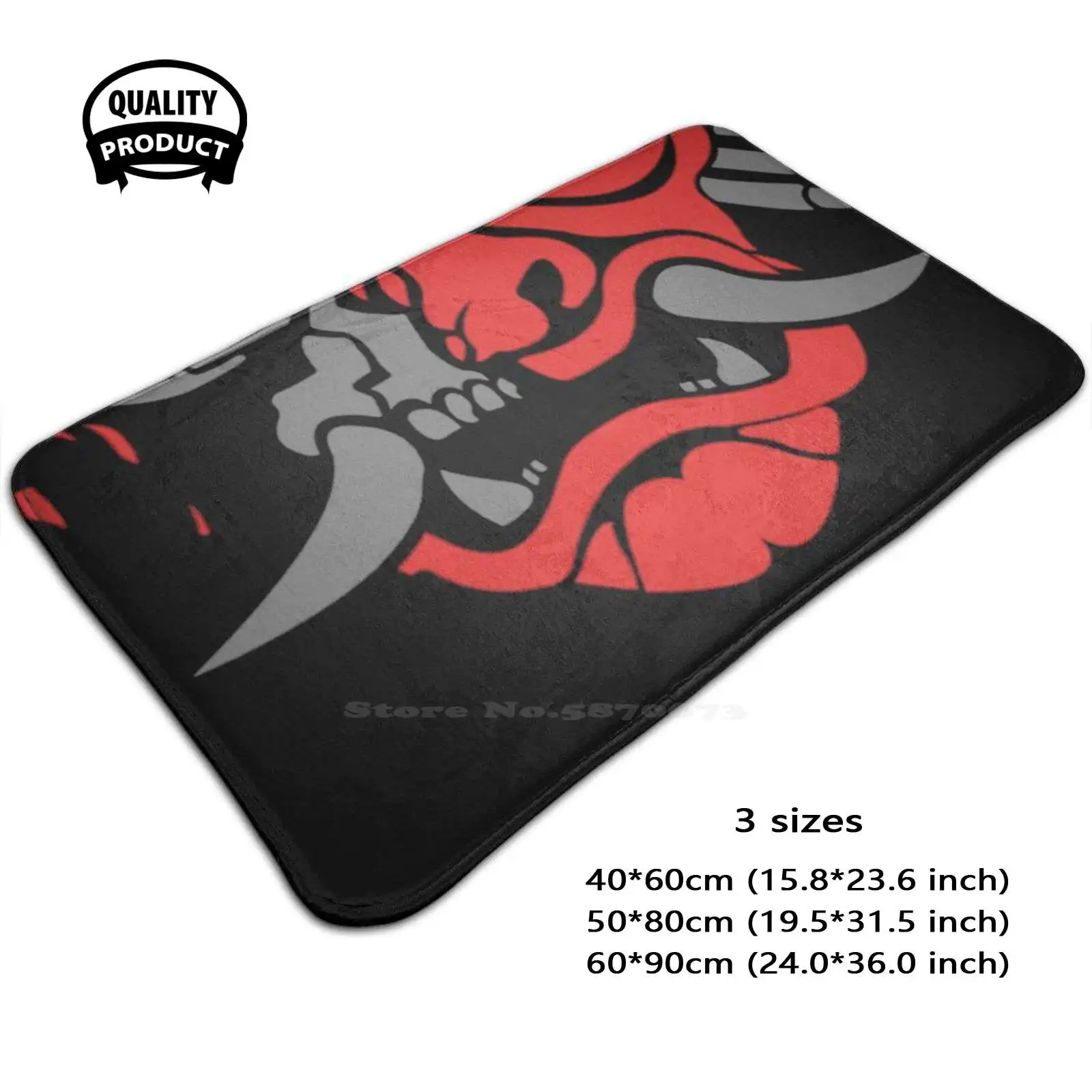 Samurai Soft Cushion Home Carpet Door Mat Car Rug Samurai Samurai Anime Samurai Japan Samurai Cyber Samurai Manga Samurai Neon