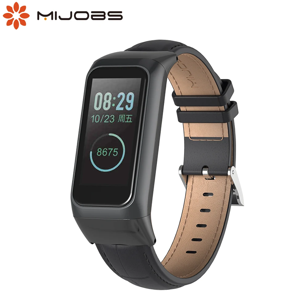 Dây Đeo Da Mijobs dành cho Amazfit Đồng Hồ Thông Minh Thể Thao Band2 COR 2 cho dây Huami AMAZFIT Ban Nhạc COR 2 Thông Minh Đeo Tay vòng tay