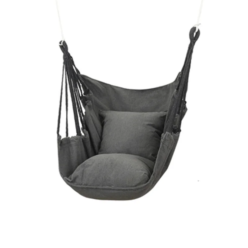 Chair With Cushion Indoor and Outdoor Garden Hammock Dormitory Bedroom Student Lazy Reclining Hanging Chair Swing