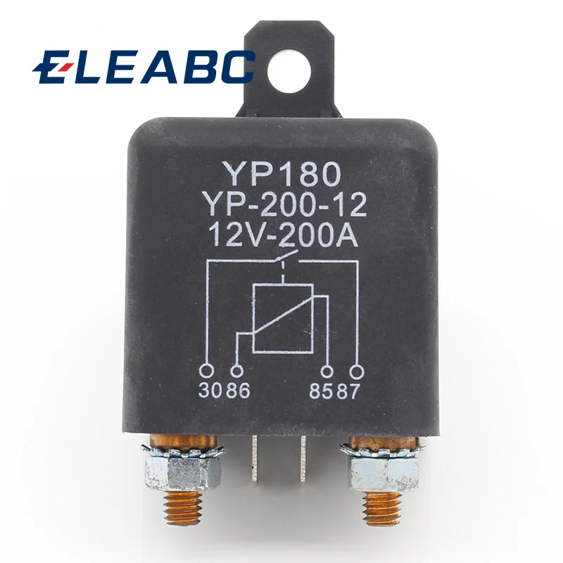 1pcs High Power Car Relay 12V DC 200A Car Truck Motor Automotive Switch Car Relay Continuous Type Automotive Relay Car Relays