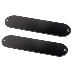 2pcs Unfinished Guitar Control Plate For Electric Guitar Replacement Black