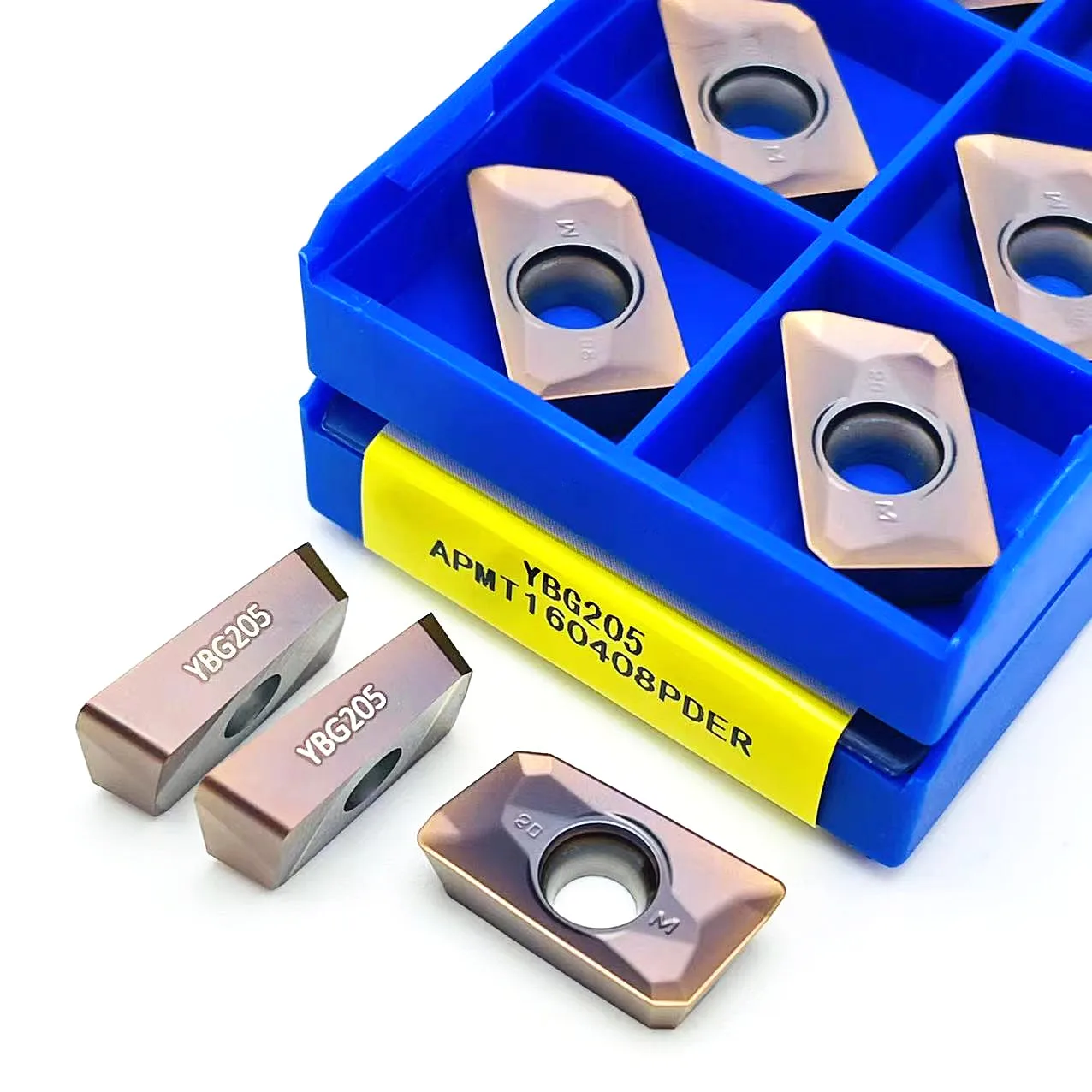 100% original APMT1135PDR YBG205 APMT160408PDER YBG205 carbide inserts APMT1604 APMT1135