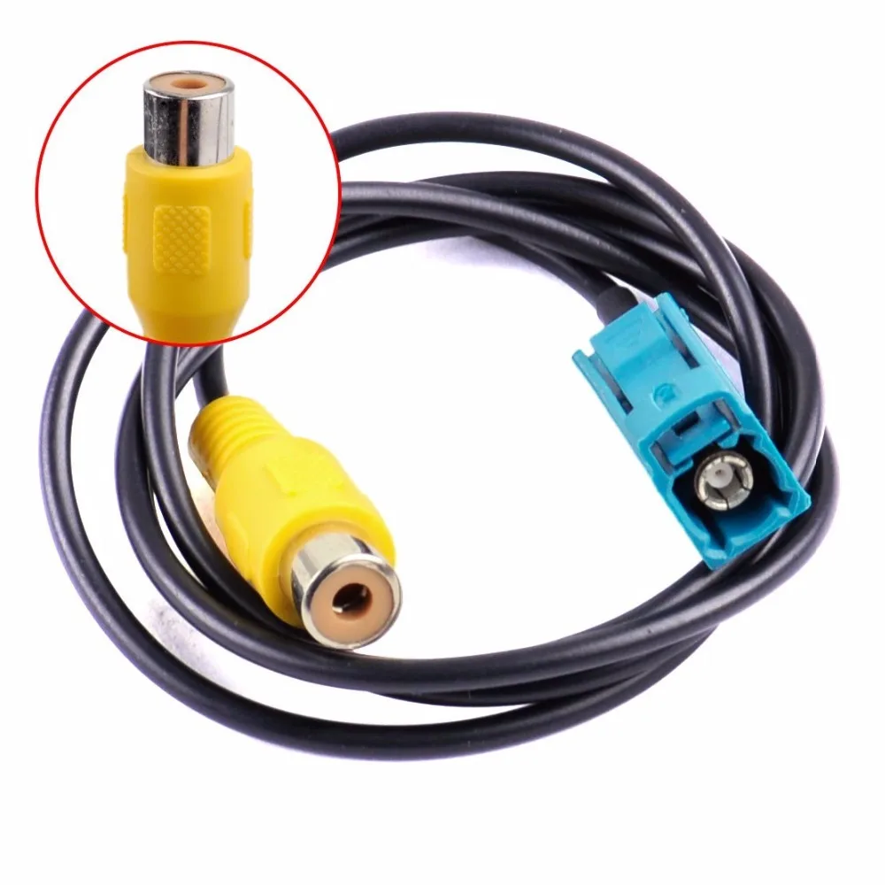 30CM Car Reversing AV-IN Camera Video Connection RCA Parking Adapter Cable Car Wiring Accessories For VW Benz Volvo Ford