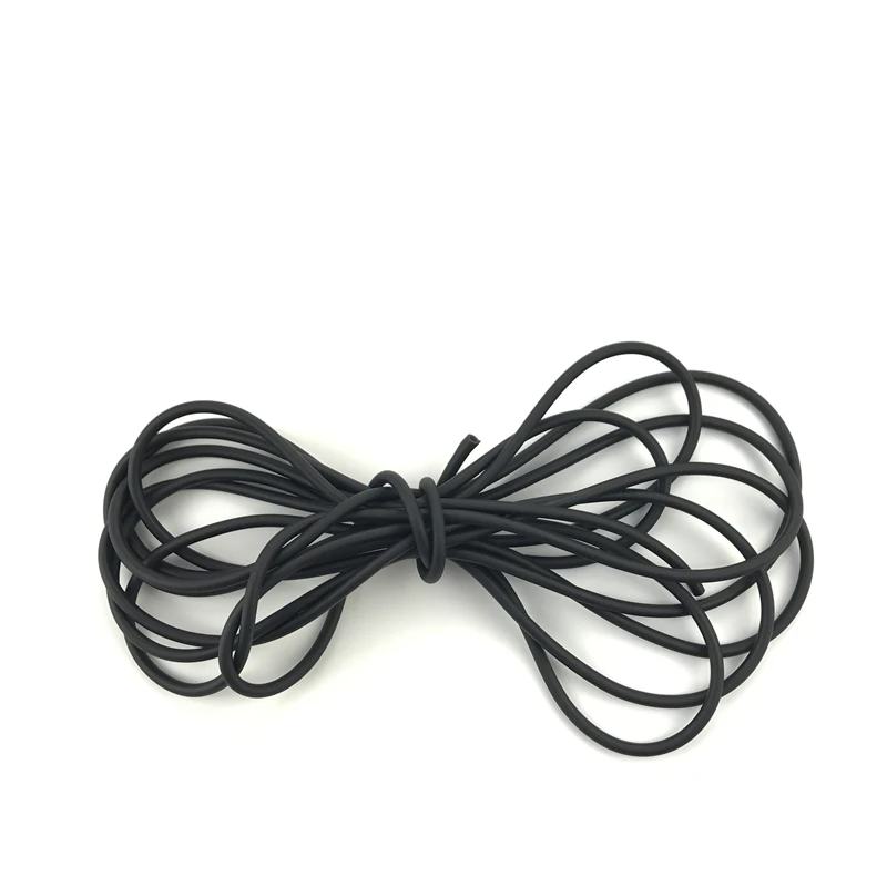 Black Slingshot Natural Latex Rubber Hose 20mm*50mm Artillery Shells Crossbow Hunting Elastic Bungee Part Fitness Equipment Bow