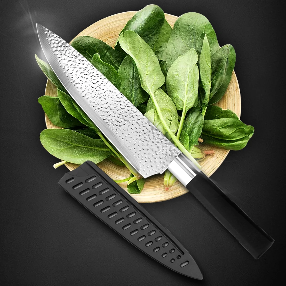 Kitchen Knife Chef 7CR17 440C Stainless Steel Non Stick Blade Bread Slicer Utility Santoku 3.5 5 7 8 Inch 1 to 6 Pieces Set