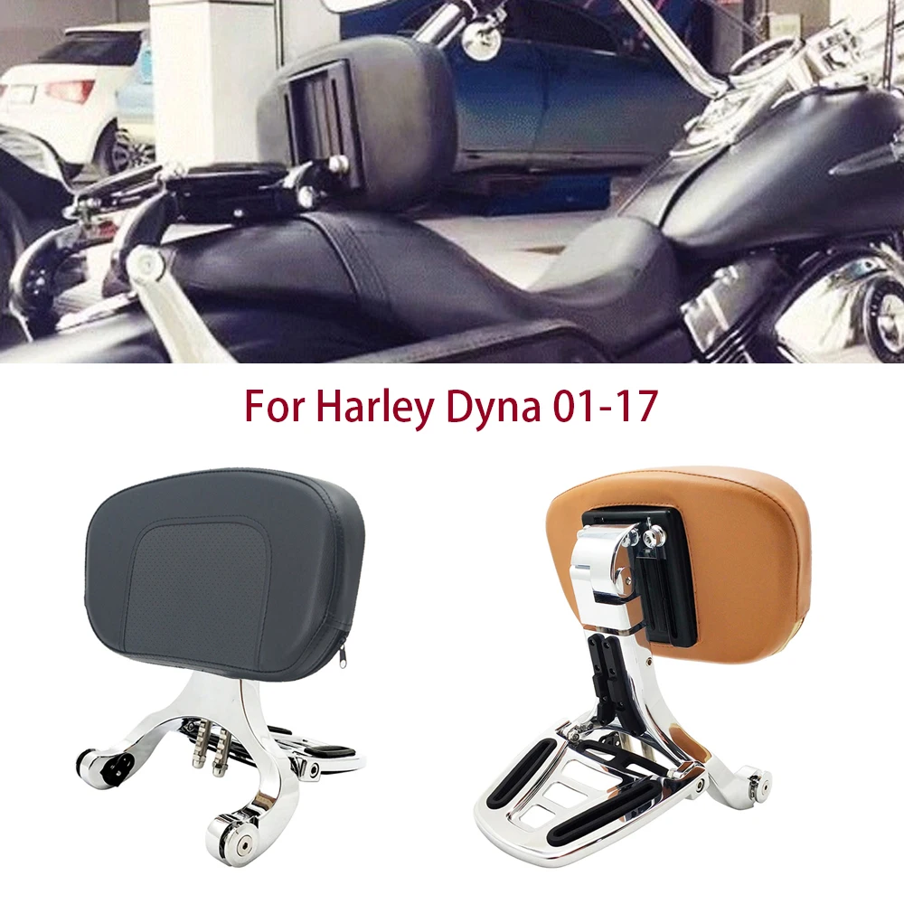 Motorcycle Multi-Purpose Driver Passenger Backrest For Harley Dyna FXDF FXDL FXDB FLD 2001-2017