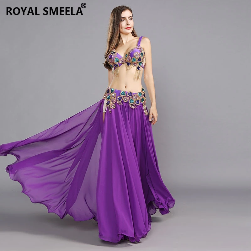 Oriental Belly Dance Costumes Women Performance Wear Belly Dance Dress Belly Dance Bra Belt Skirt 3pcs Set Belly dancing outfit