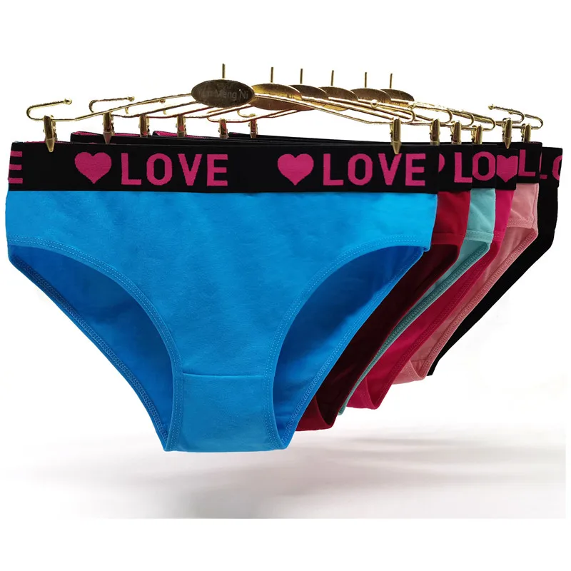 New Style 5pcs/Lot Women\'s Panties Girl Briefs Fashion Cotton Underwear Lady Hot Selling 89038