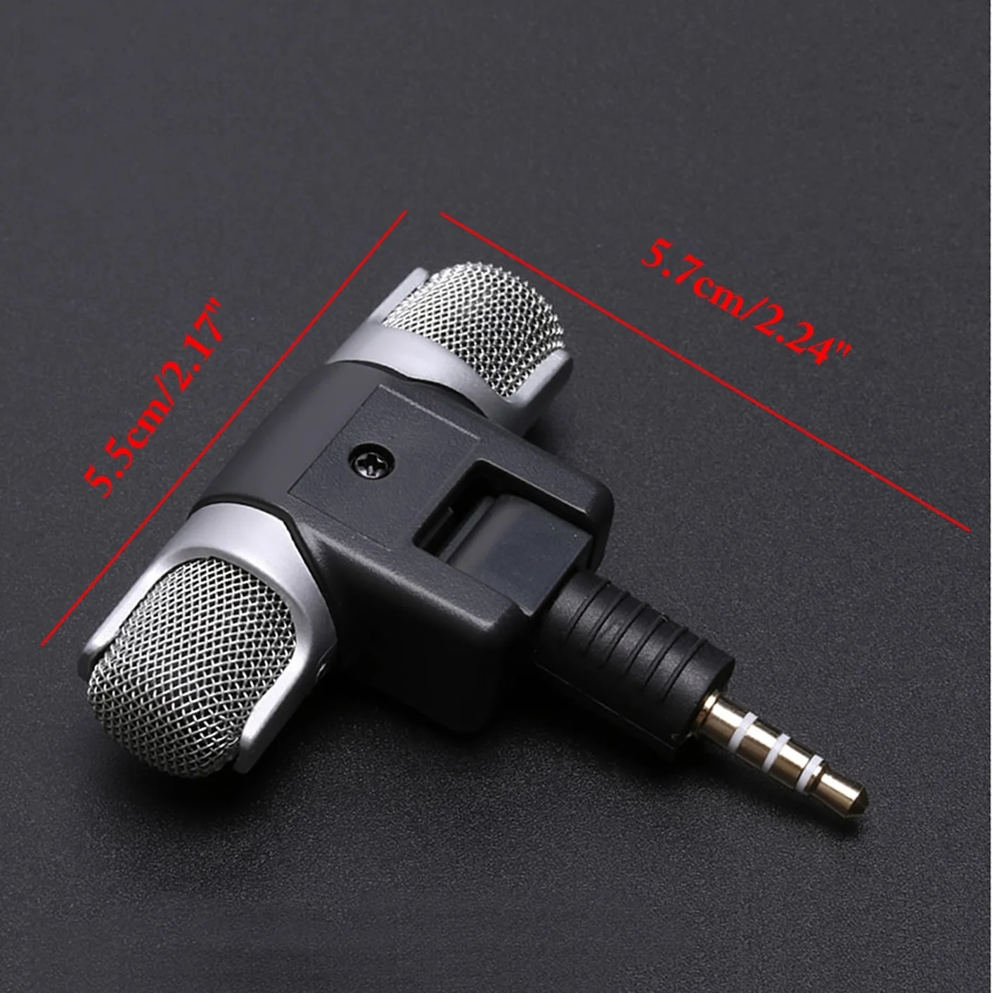 3.5Mm Jack Stereo Microfoon Voor Opname Smartphone Mobiele Telefoon Studio Mini Interview Microfoon 4 Pin