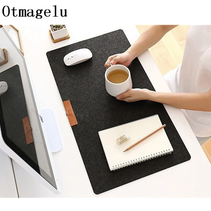 Oversized Felt Non-slip Padded Mouse Pad Game Keyboard Pad Multi-function Portable Desk Pad 300x700mm 400X900MM