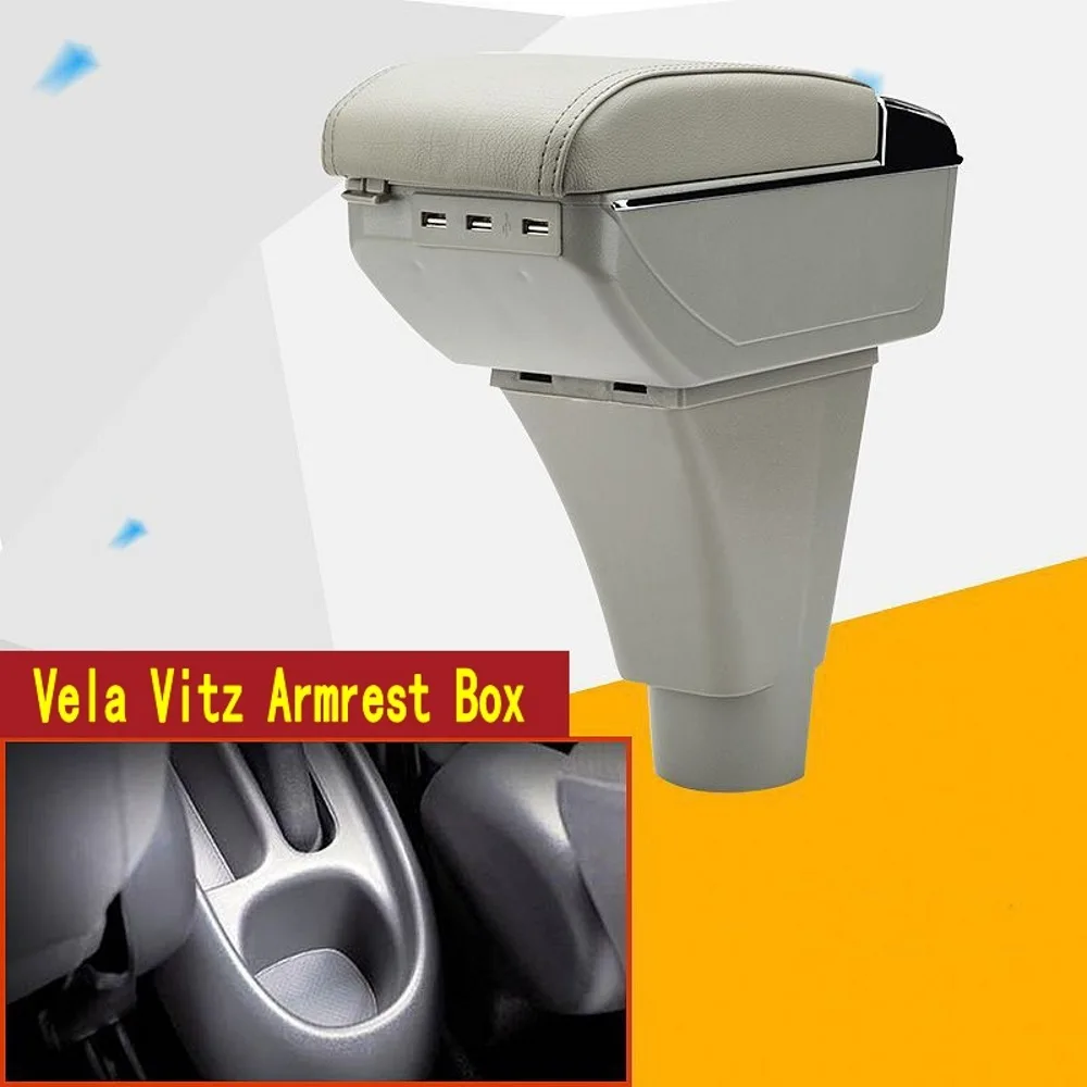 

For Toyota Vela Vitz Center console Arm Rest Armrest Box central Store content Storage Yaris verso armrest box