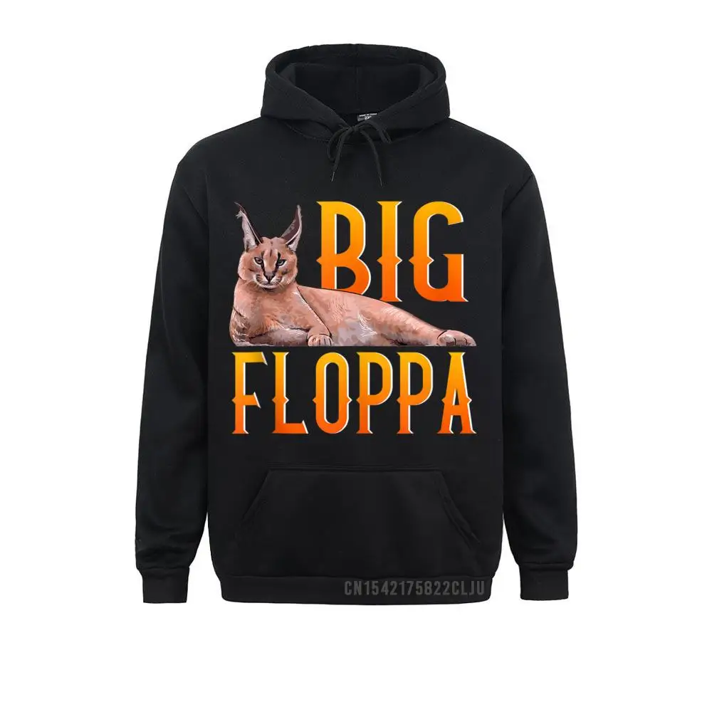 

Special Big Floppa Meme Cute Caracal Cat Long Sleeve Men Sweatshirts April FOOL DAY Hoodies For Clothes Geek