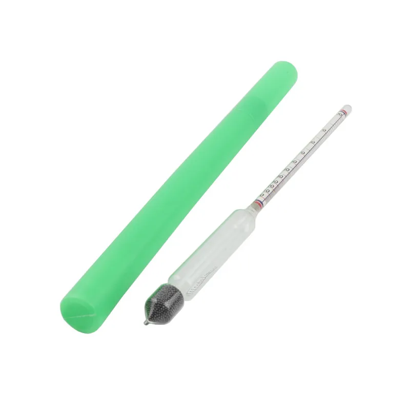 0-100% Alcohol Hydrometer Tester Plastic Measuring Cylinder Alcoholmeter Wine Vintage Whisky Distilling Beer Brewing