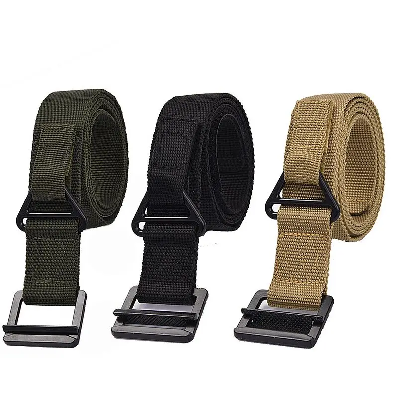 

Adjustable Survival Tactical Belt Emergency Rescue Rigger Military Hunting Training Waist Support Combat Duty Belt Nylon