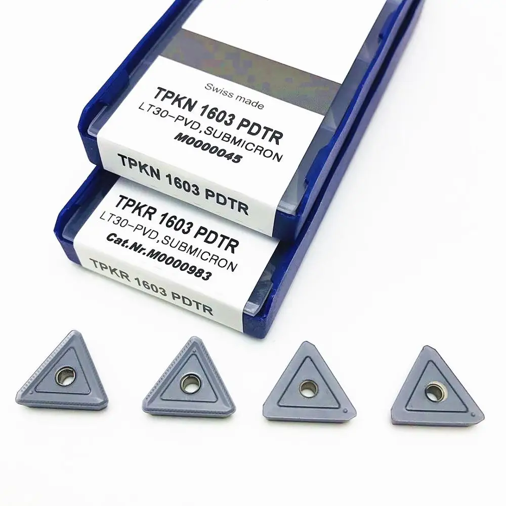TPKR1603 TPKN1603 PDTR LT30, herramienta de torneado externo CNC recubierta de carburo PVD, TPKR 1603, mecanizado de hierro fundido de acero inoxidable TPKN 1603
