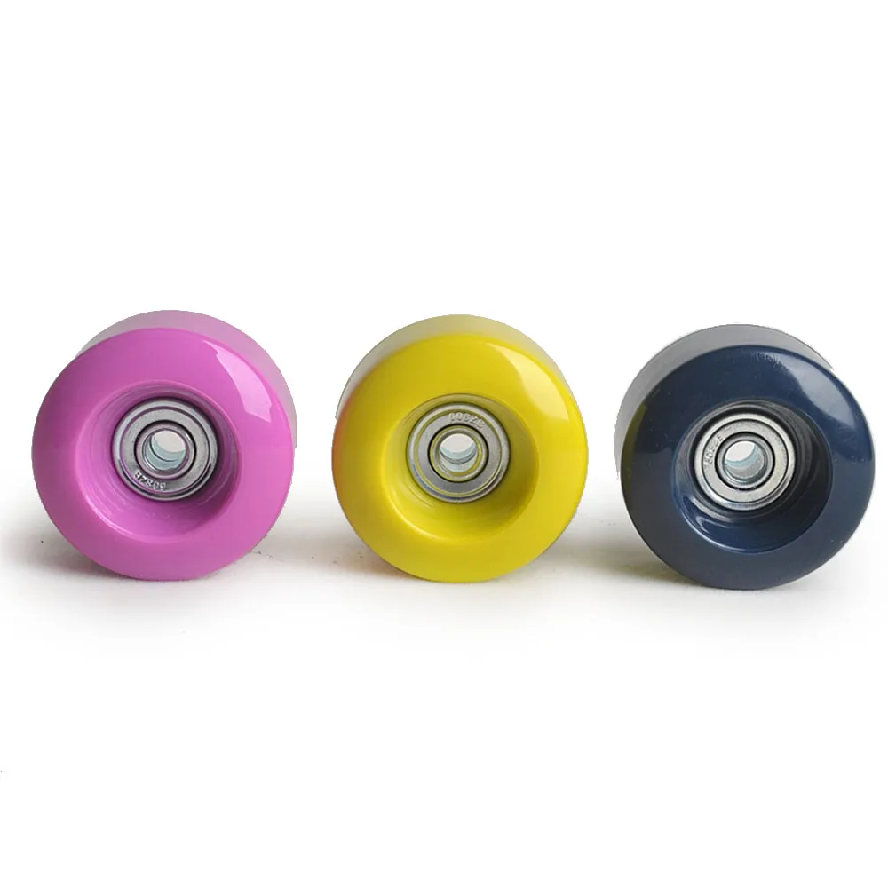 【54 * 32mm】【95A】Roller Skates wheels for Indoor & Outdoor Skating, Quad Skate wheels Candy colors PU Wheels for Kids 8 pcs/set