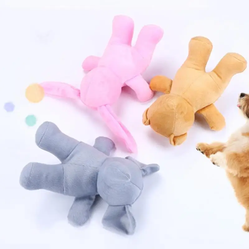 Plush Dog Toy Anti-biting Realistic Elephant Puppy Toy Bear Dog Toy Cleaning Teeth Supplies Toy Dogs Interactive Toys