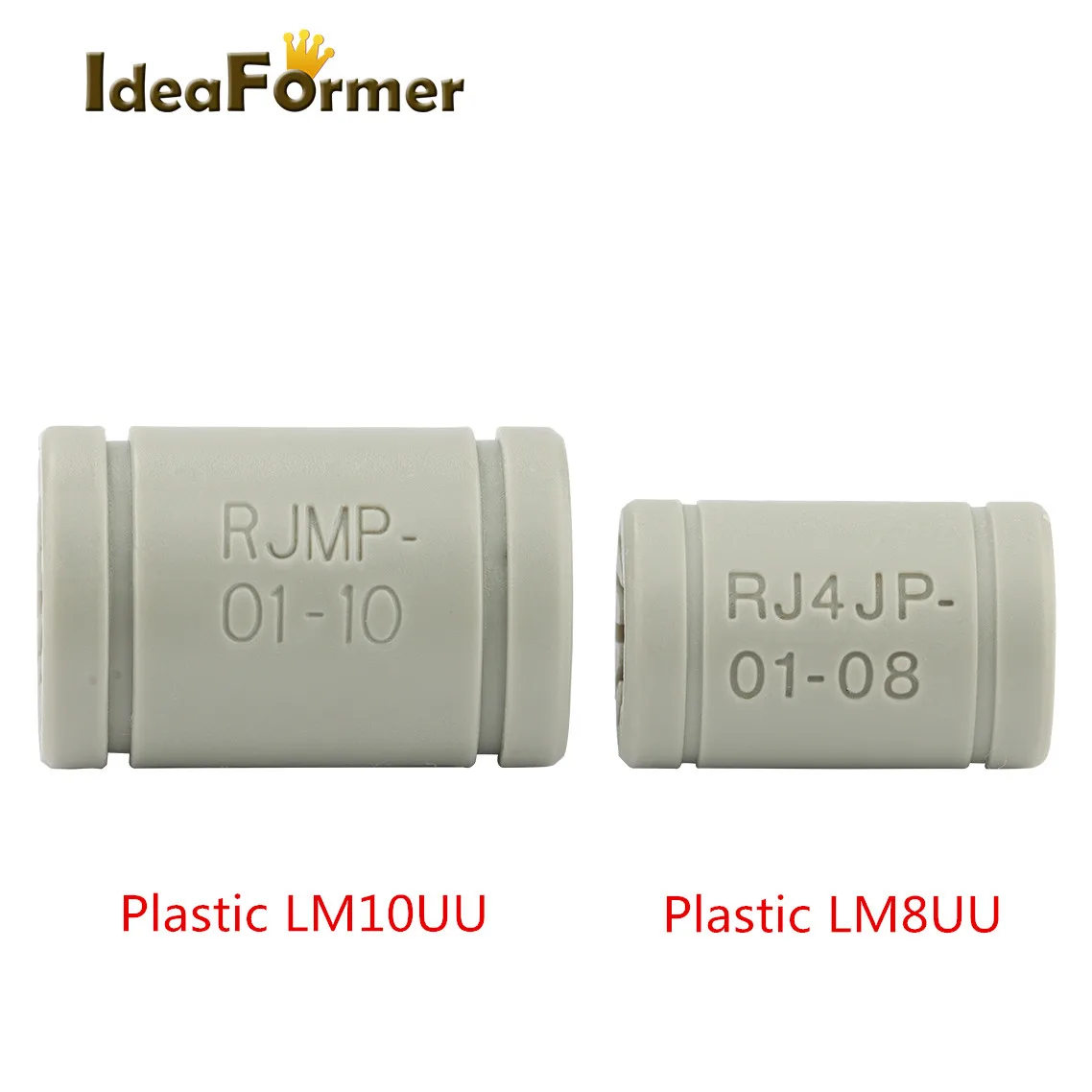 RJ4JP-01-08/10 LM8UU LM10UU linear Bearing 8/10mm linear ball bearing bushing bush For Anet A8 Prusa i3 Reprap 3d Printer parts.