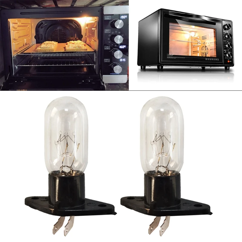 2a 240v 25w lâmpada de forno microondas geladeira iluminação base design com suporte substituição universal retailsale
